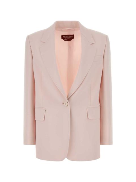 Pastel Pink Crepe Bosco Blazer