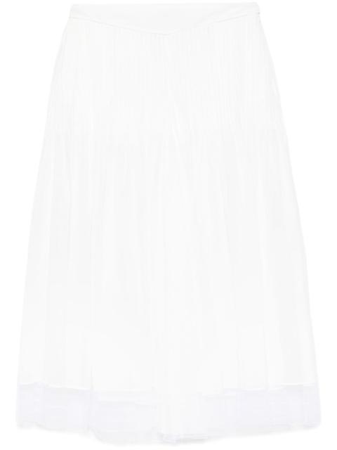 pintuck-detail trousers