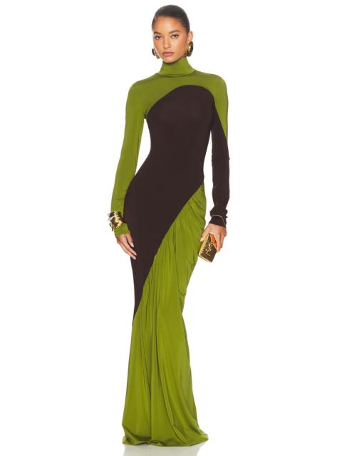 The Abstraction Color Blocked Jersey Dress