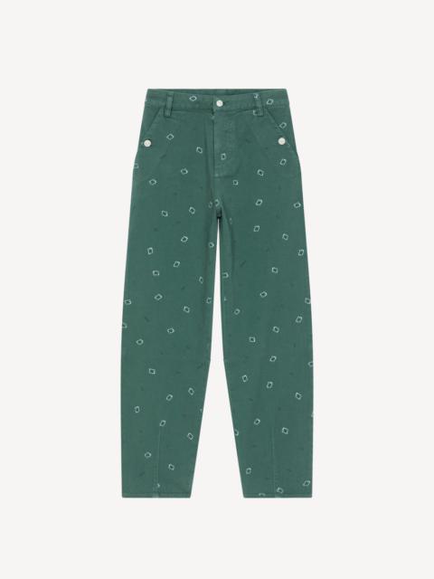 'Bandana' tapered denim trousers