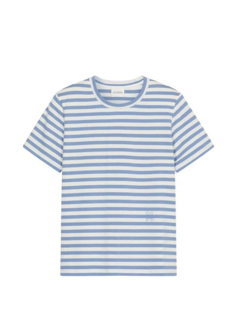 striped basic T-shirt