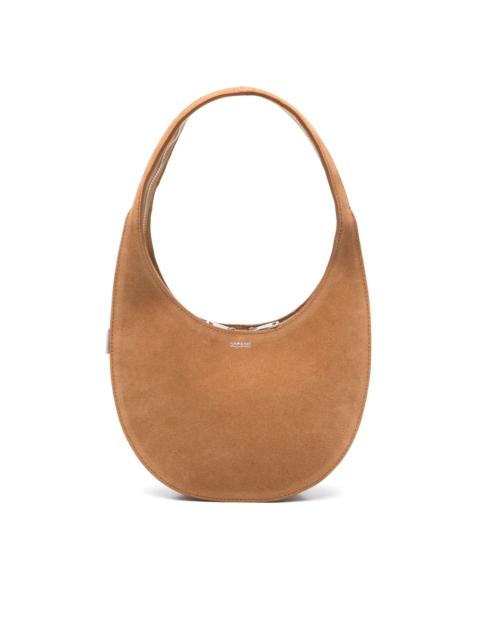 small suede shoulder bag