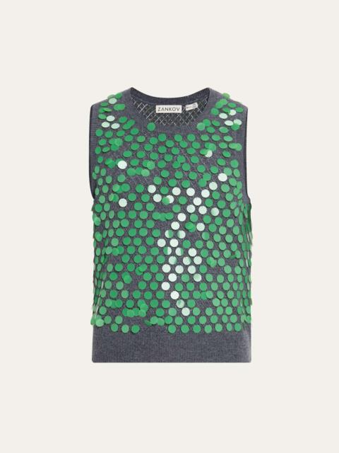 Men's Paillette Oliver Sweater Vest