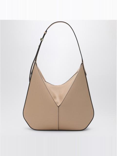 Vivi beige leather hobo bag