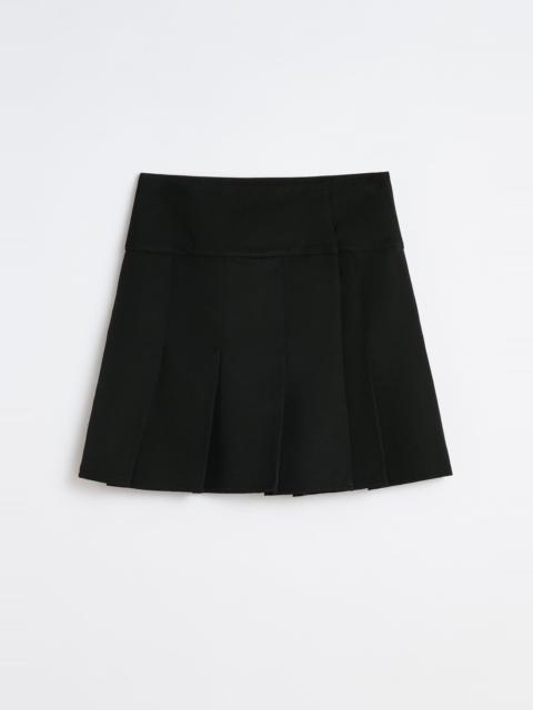 Girdle Skirt Coarse Black Gabardine