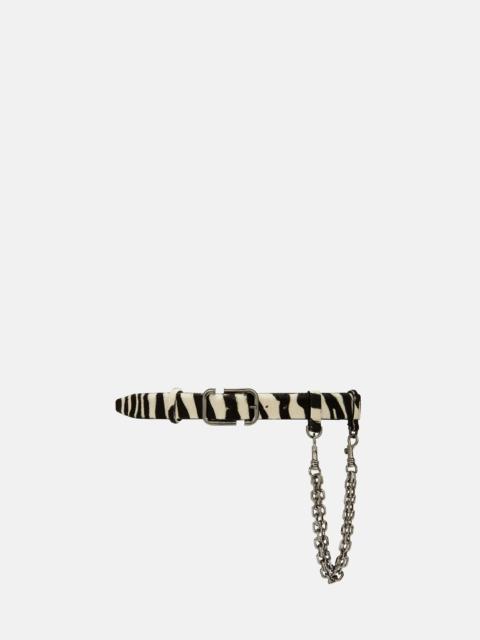 WHITE AND BLACK BELT