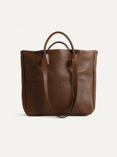 MELINE TOTE BAG  -  AMBER BROWN