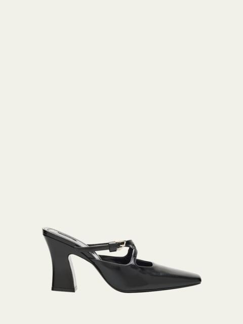 Nodstalgia Grace Leather Mule Pumps