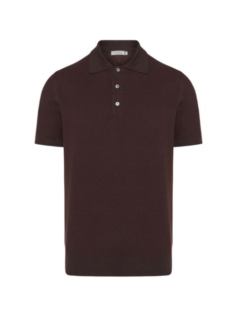 buttoned polo shirt