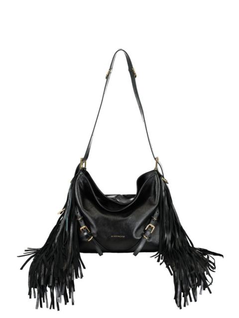 Voyou Medium Bag - Black Fringe