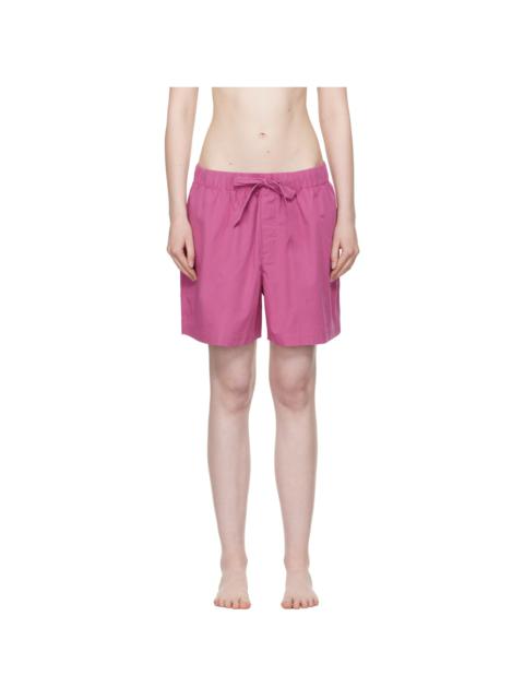 Purple Poplin Pyjama Shorts
