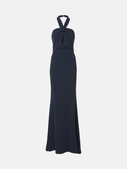 Halterneck cady gown