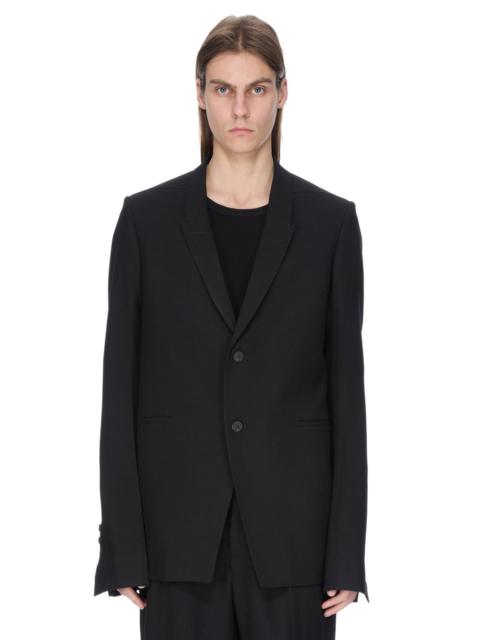 Rick Owens Virgin Wool Concordian Jacket Black