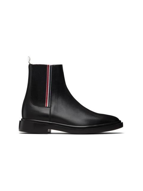 Black Vitello Calf RWB Rubber Sole Chelsea Boots