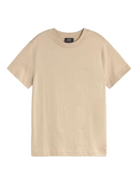 logo-embroidered T-shirt