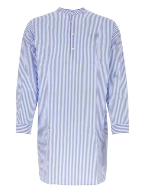 striped poplin shirt