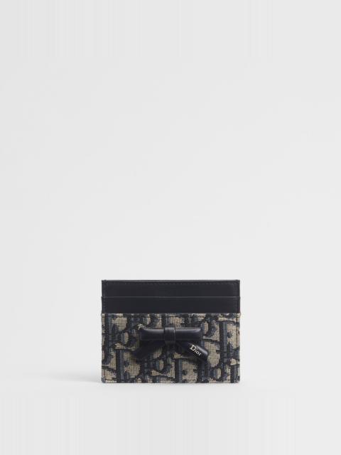 Dior Oblique Bow Freesia Card Holder