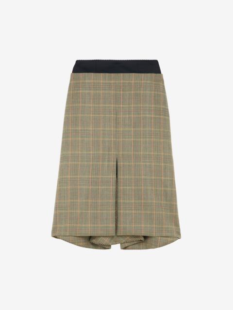 Country Check Kickback Skirt