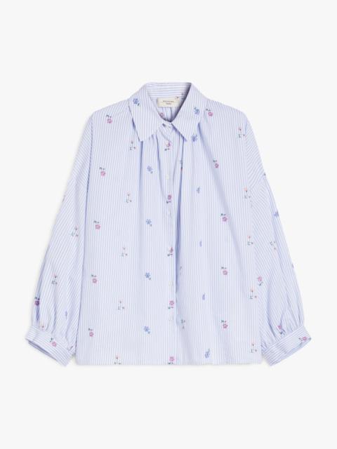 GILLY Embroidered poplin shirt