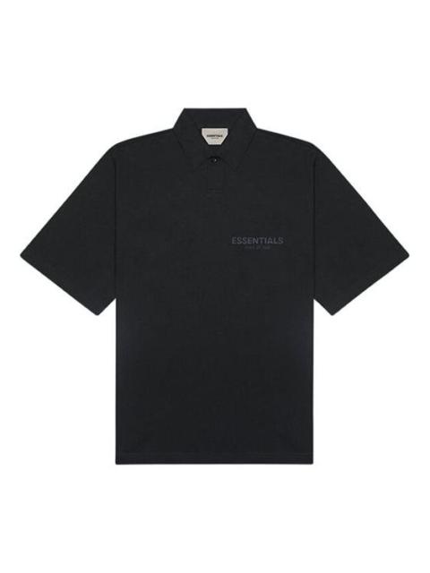 Fear of God Essentials SS20 Logo Polo Shirt 'Black' FOG-SS20-415