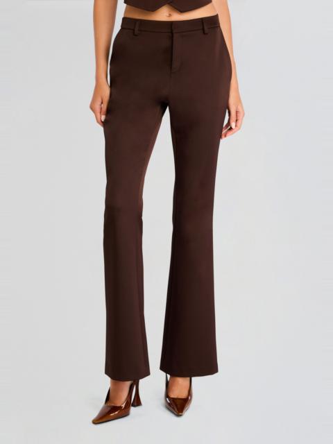ELVIRA HEAVY SATIN SLIM FLARE TROUSER