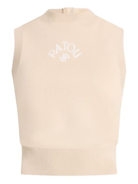 sleeveless knitted top