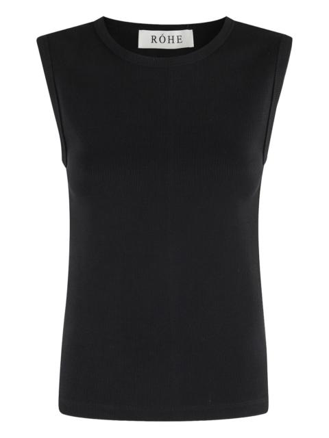 ribbed sleeveless top