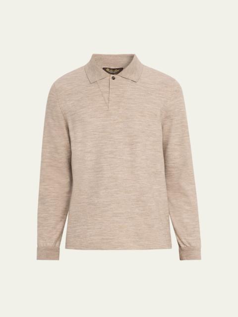 Men's Taieri Pecora Nera Long-Sleeve Polo Shirt