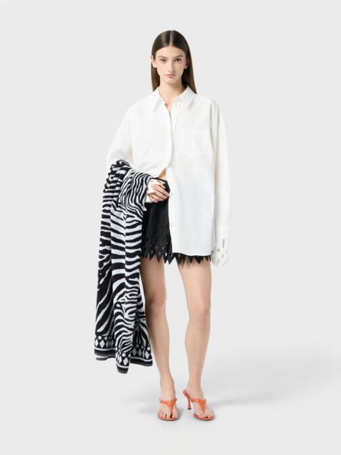 ZEBRA-PRINT BEACH TOWEL