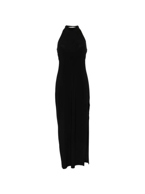 halterneck maxi dress