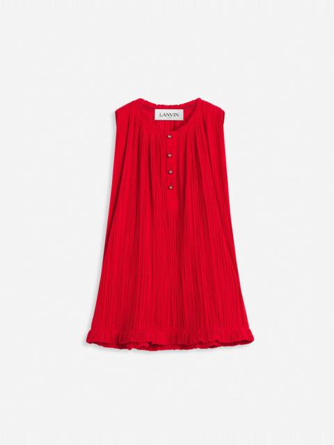 PLEATED SLEEVELESS TOP