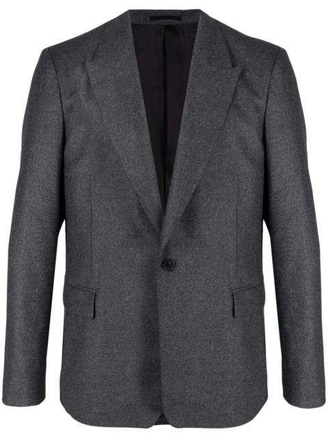 peak lapels single-breasted blazer