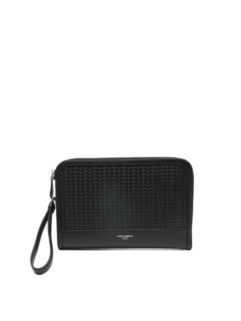 textured clutch bag