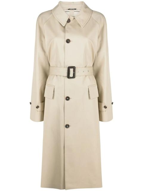 single-breasted trench coat