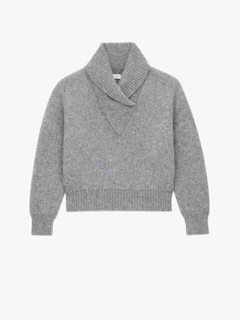 SHAWL SWEATER IN CHUNKY KNIT