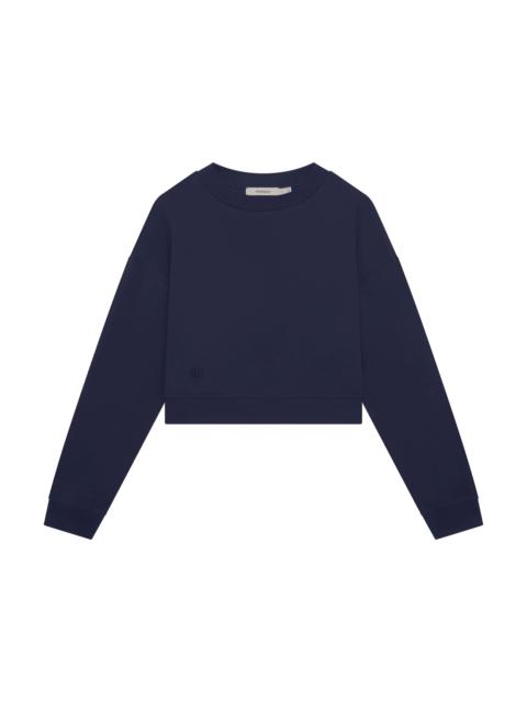 Womens Summer Cropped Sweatshirt - Midnight Navy