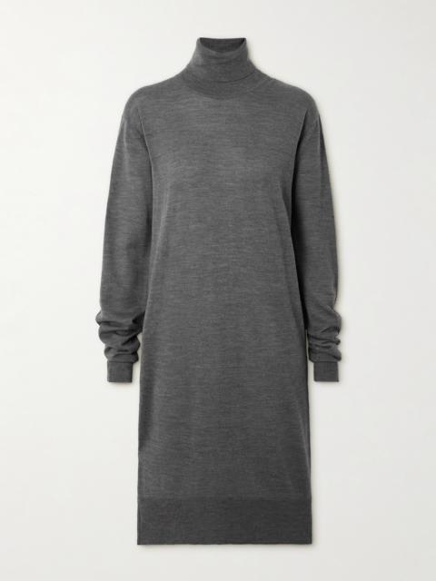 Wool And Silk-blend Turtleneck Dress