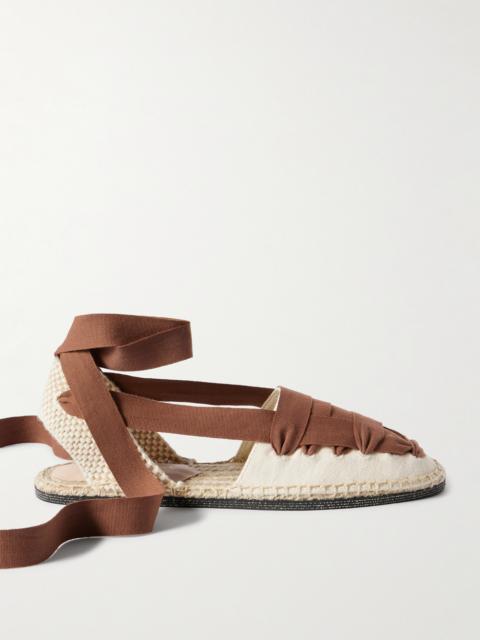 Wilson Lace-up Canvas Espadrilles