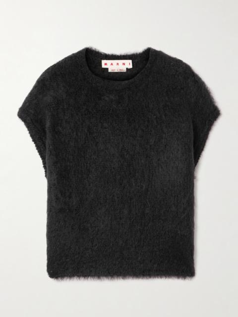 Brushed Mohair-blend Sweater