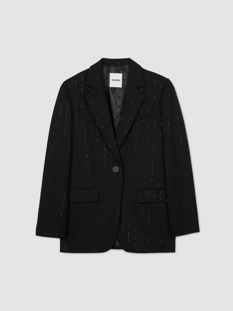 SEQUINNED SUIT JACKET