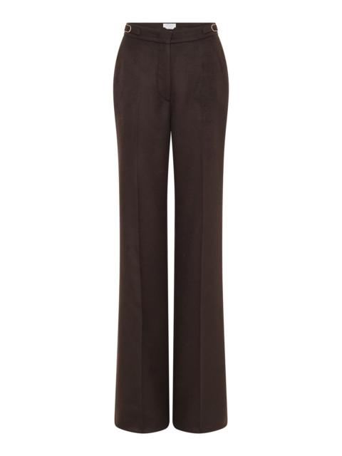 Vesta Pant in Chocolate Winter Silk
