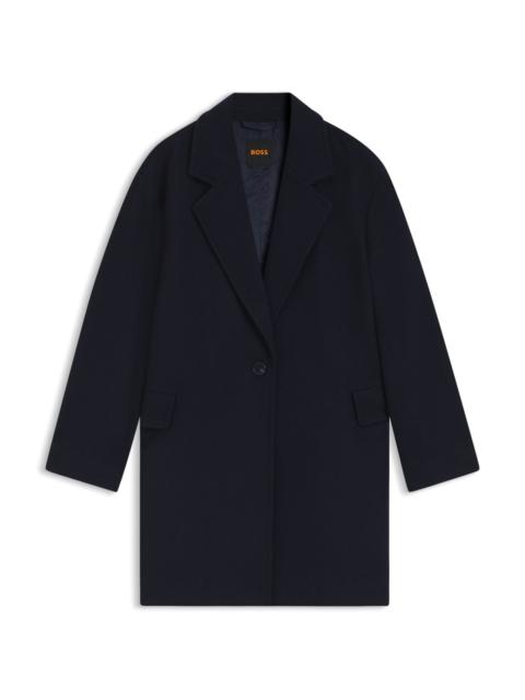 TWILL COAT IN A BLAZER STYLE