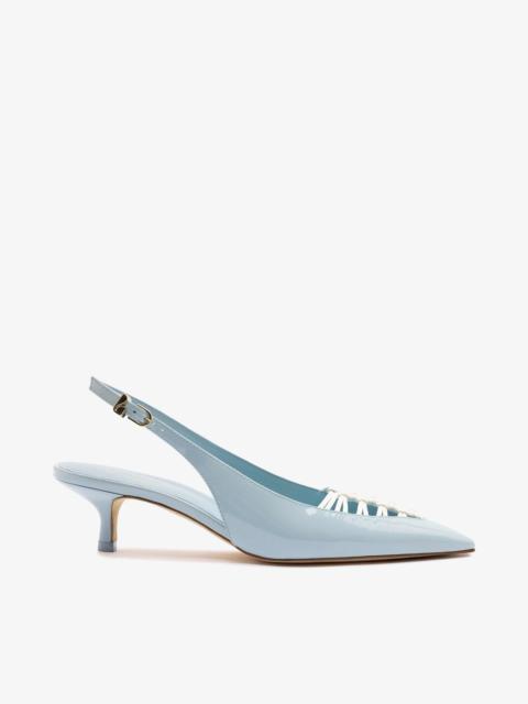 Nara Pump In Maya Patent Leather and White Leather