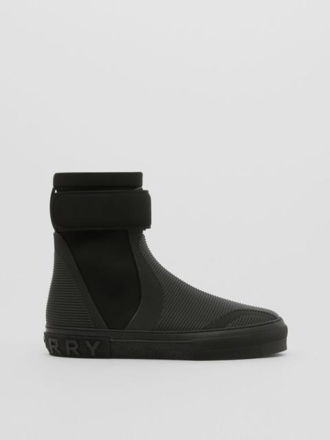 Stretch Nylon and Rubber Sub High-top Sneakers