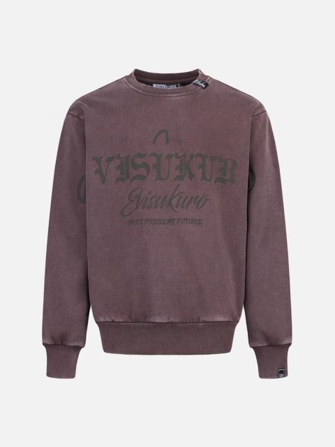 Garment Dyed Multi-Logo Print Relax Fit Sweatshirt