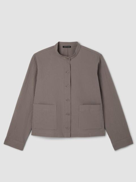 Organic Cotton Pucker Shirt Jacket