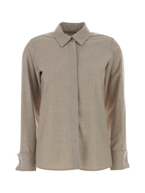 Dove Grey Stretch Cashmere Tebaide Shirt