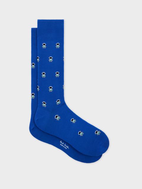 Blue 'Astronaut' Socks