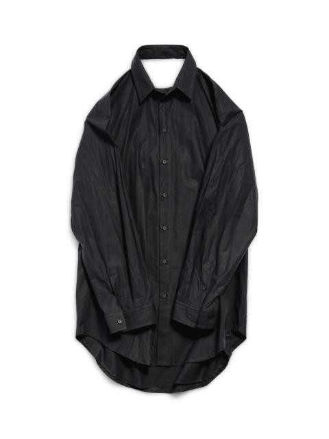 Women's Suspended Shirt Dress in Black