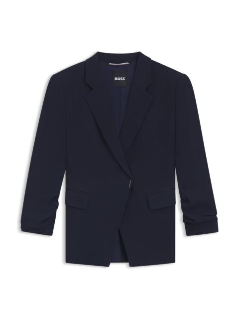 SLIM-FIT BLAZER WITH PRESS-STUD CLOSURE